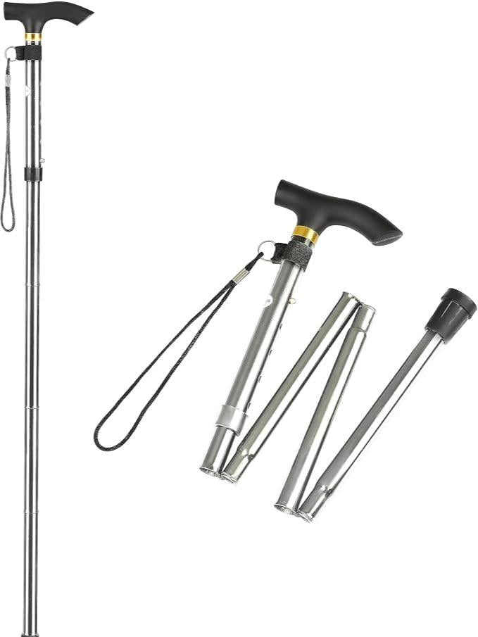 Walking Stick, Heavy Duty Durable & Folding Walking Sticks for Men, Extendable Walking Sticks for Women, Disability Aids Folding Walking Sticks for Ladies