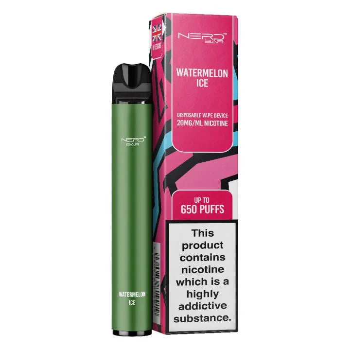 NERD BAR 650 Pen - 20mg Nicotine Strength - 650 Puffs - 550mAh Battery