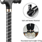 OOCOME LED Light Aluminium Walking Stick With Rubber Ferrule Adjustable Walking Cane for Men Women Arthritis Seniors Disabled and Elderly