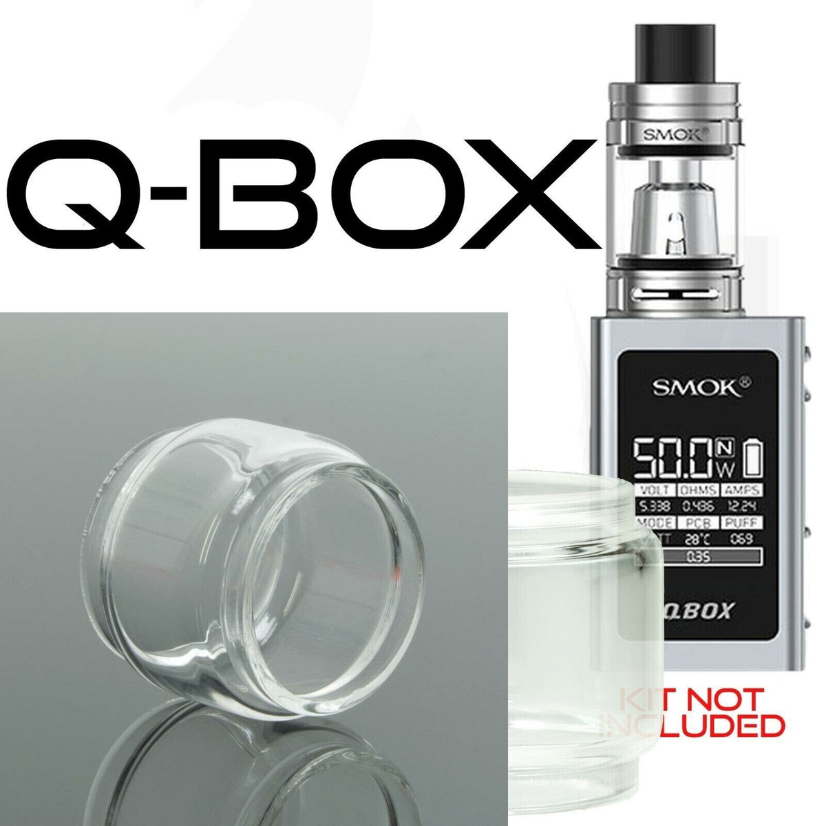 x1 SMOK Bubble Glass for Tanks Kits All Vape Models UK Free & same Day Dispatch