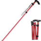 Foldable Lightweight Walking Aid for Men & Women, Collapsible Walking Canes, Adjustable Folding Walking Stick, Aluminium Mobility Aid For Ladies - Red