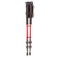 Pair of Premium Trekking Poles - Lightweight, Adjustable Trekking Poles for Hiking, Camping & Backpacking - Walking Sticks w/Cork Grip and Padded Strap - Red/Black, Black, Pink/Black