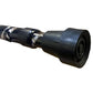 Deluxe Black with Silver Etched Engraved Flecked Stripes Pattern Ladies Adjustable Walking Stick Cane - Lightweight, Easily Adjustable And Retractable