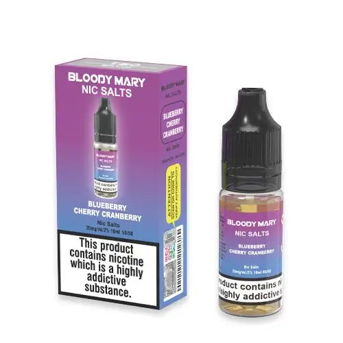 Bloody Mary Blueberry Cherry Cranberry Nic Salt
