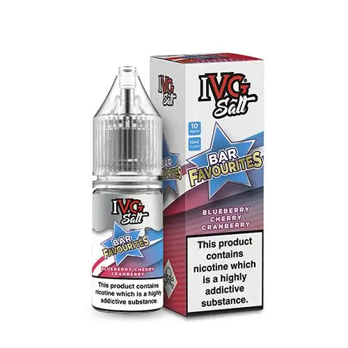 IVG Salt Bar Favourites Blueberry Cherry Cranberry Nic Salt