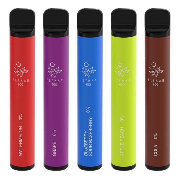 ELFBAR 600 Vape - 0mg Nicotine Strength - Flavorful & Convenient Vaping
