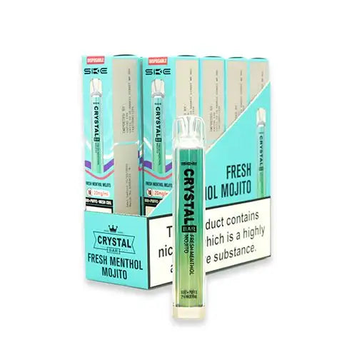 CRYSTAL Bar Vape E-Cig 2ml 2% Nic Salt - Pack of 10