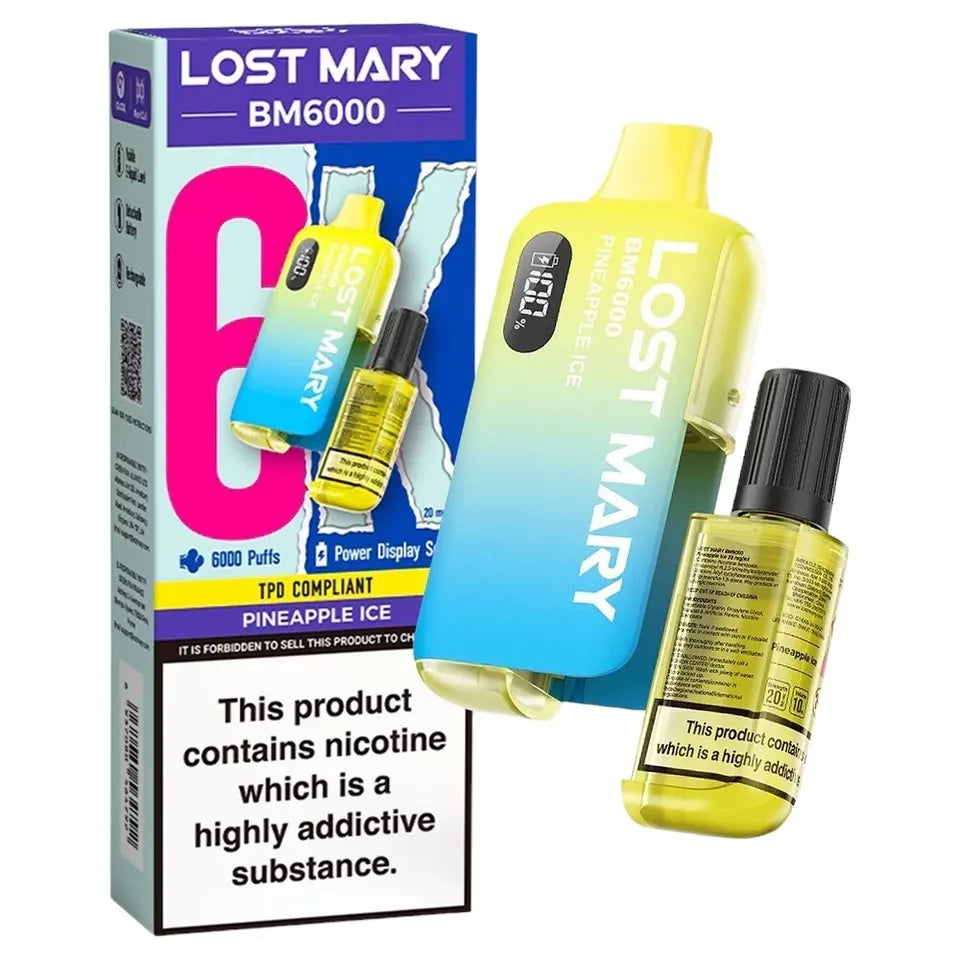 LOST MARY BM6000 RECHARGEABLE POD KIT 20MG