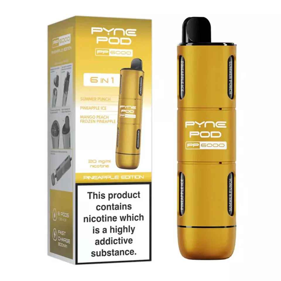 Pyne Pod PP6000 6-in-1 Vape 20mg - 6000 Puffs