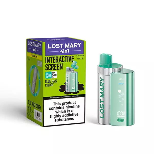 LOST MARY 4 in 1 Vape Twist Pod Kit 3200puff Pen | Replacement 20mg Nic Salt