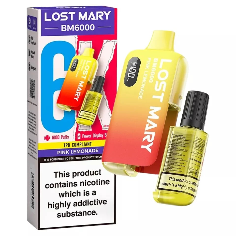 LOST MARY BM6000 RECHARGEABLE POD KIT 20MG