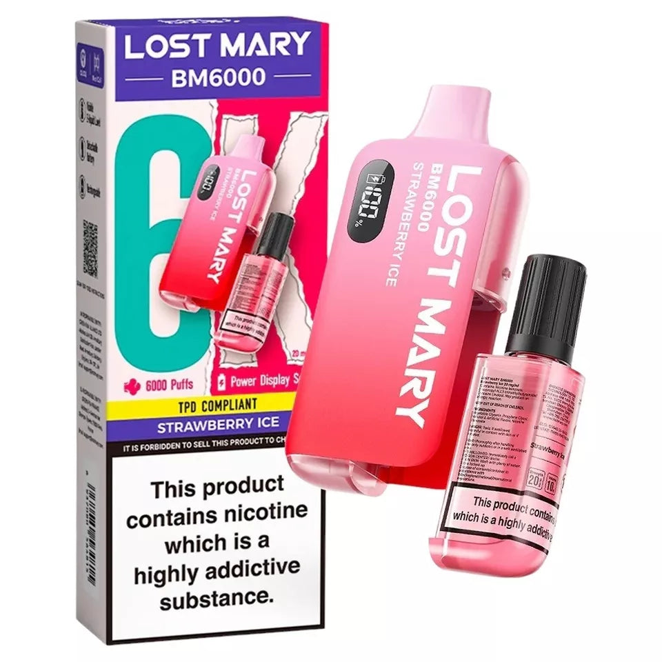 LOST MARY BM6000 RECHARGEABLE POD KIT 20MG