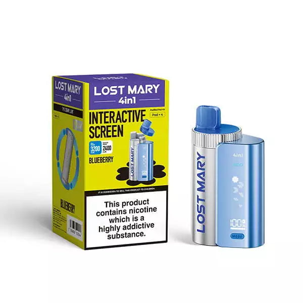 LOST MARY 4 in 1 Vape Twist Pod Kit 3200puff Pen | Replacement 20mg Nic Salt