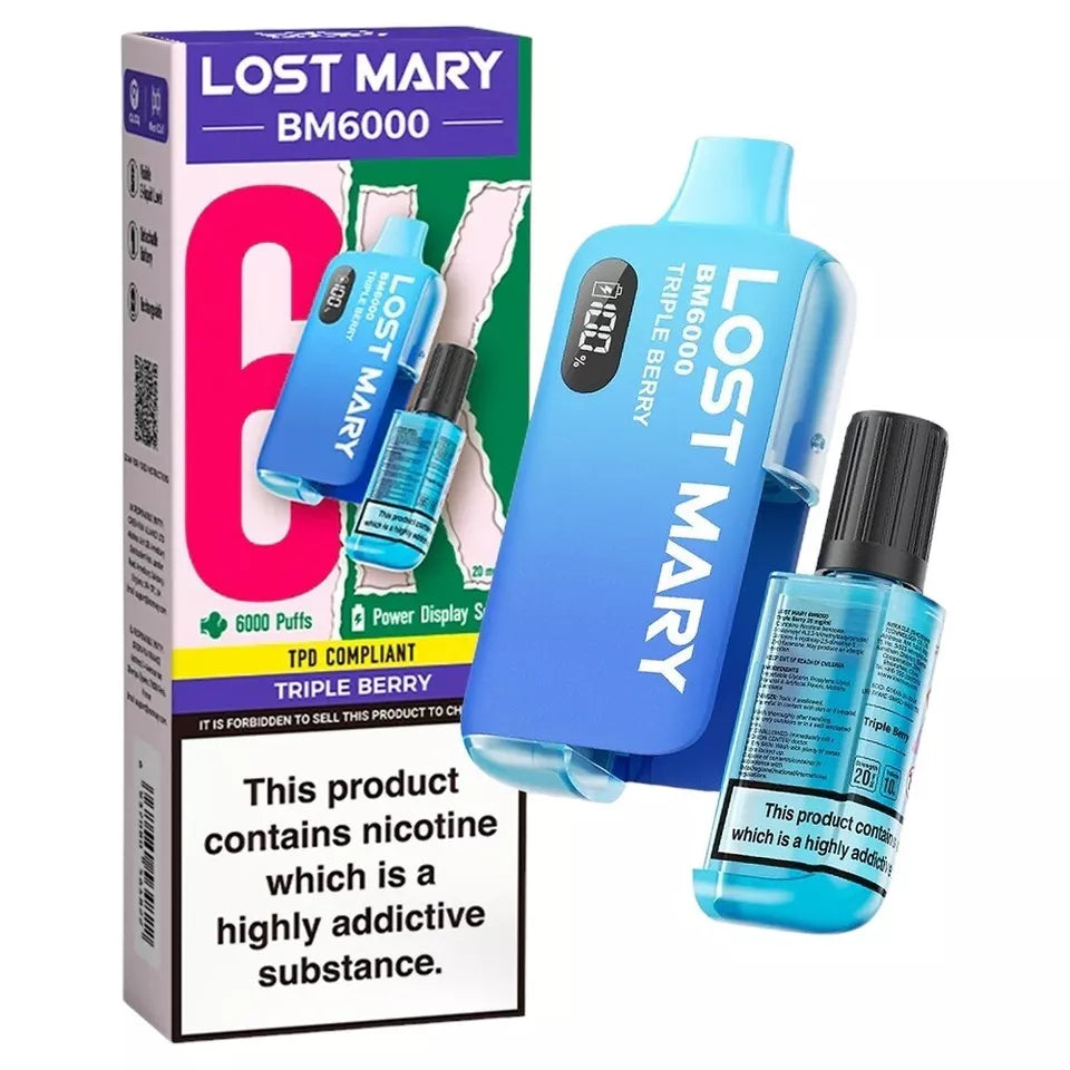 LOST MARY BM6000 RECHARGEABLE POD KIT 20MG