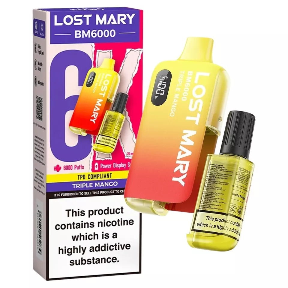 LOST MARY BM6000 RECHARGEABLE POD KIT 20MG