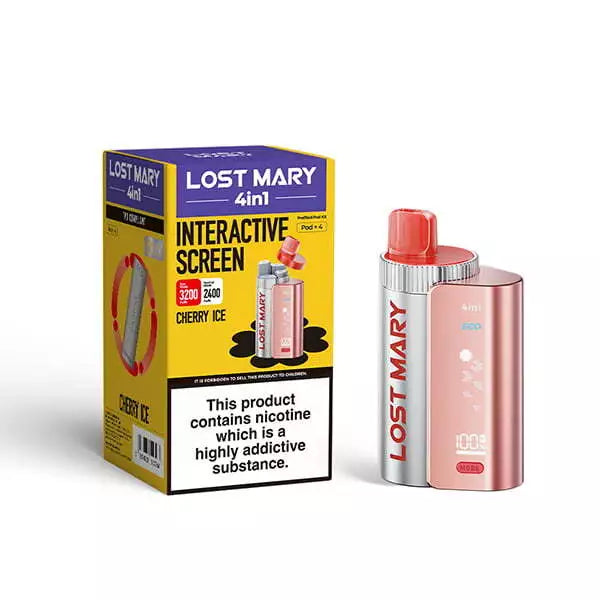 LOST MARY 4 in 1 Vape Twist Pod Kit 3200puff Pen | Replacement 20mg Nic Salt