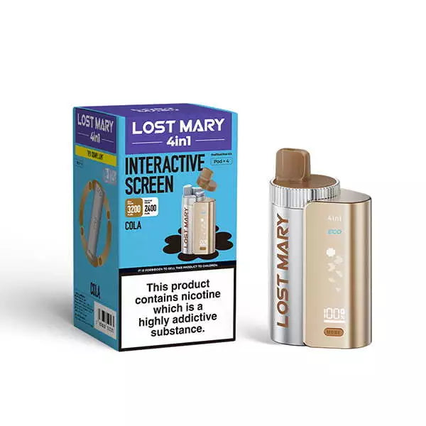 LOST MARY 4 in 1 Vape Twist Pod Kit 3200puff Pen | Replacement 20mg Nic Salt