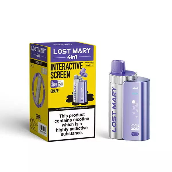 LOST MARY 4 in 1 Vape Twist Pod Kit 3200puff Pen | Replacement 20mg Nic Salt