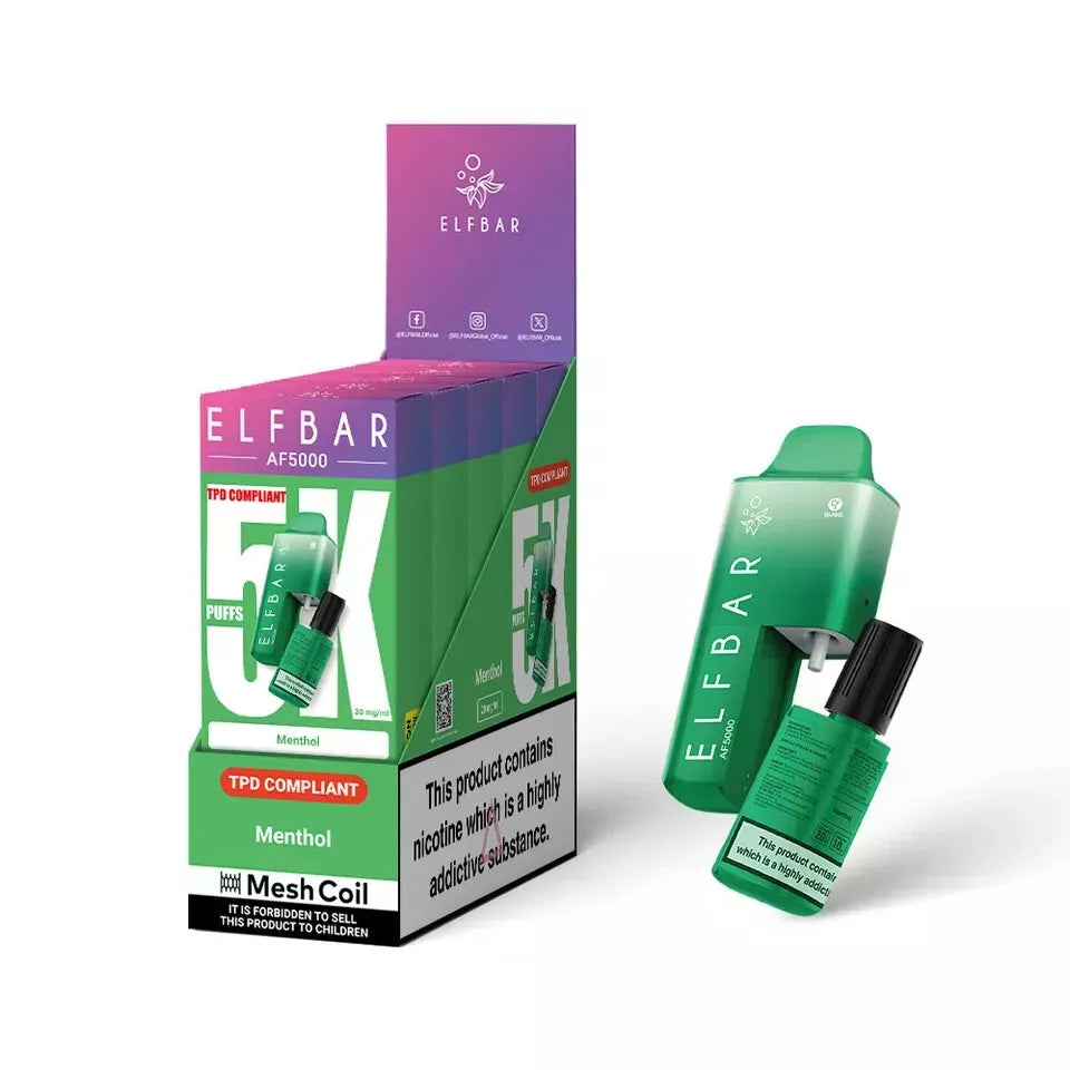 Elf Bar AF5000 - 5000 PUFF VAPE 20MG | Box of 5
