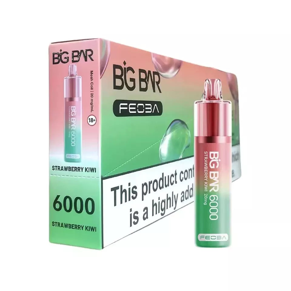 FEOBA | Big Bar 6000 Vape Kit 20mg vape 6000 Puffs | Box of 5