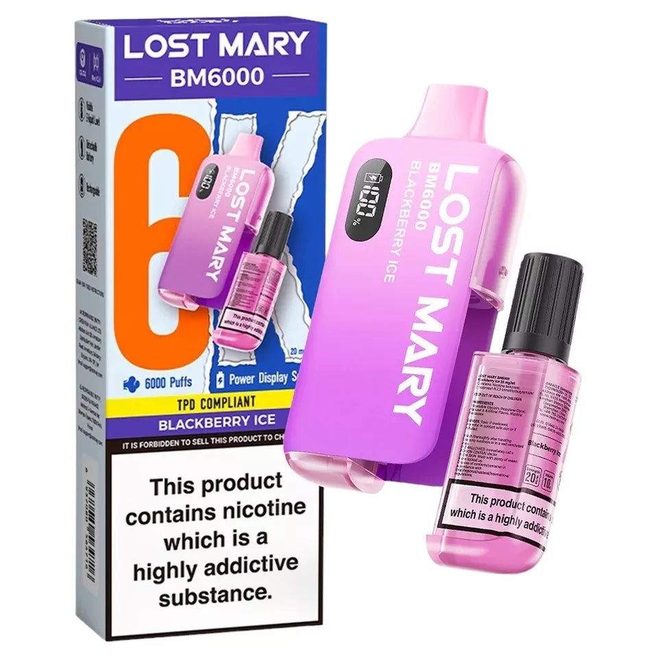LOST MARY BM6000 RECHARGEABLE POD KIT 20MG
