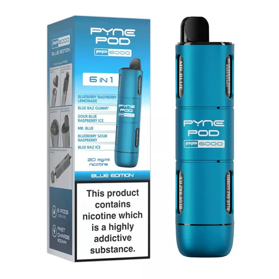 Pyne Pod PP6000 6-in-1 Vape 20mg - 6000 Puffs