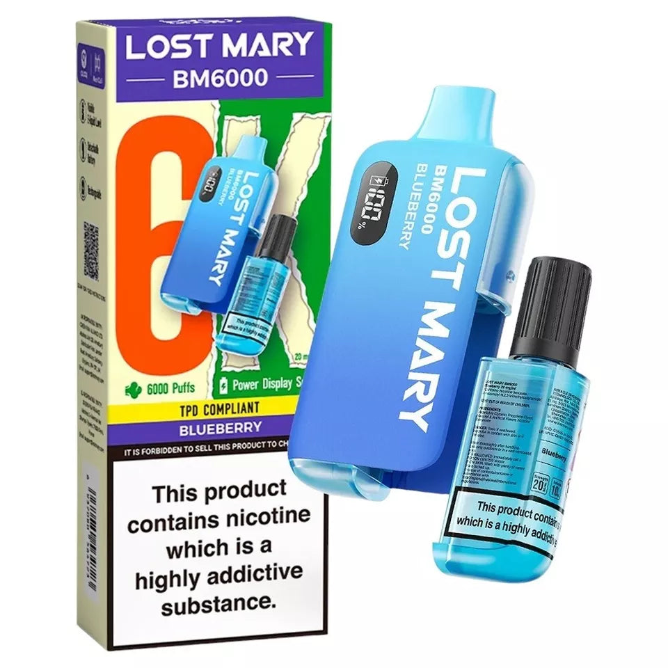 LOST MARY BM6000 RECHARGEABLE POD KIT 20MG
