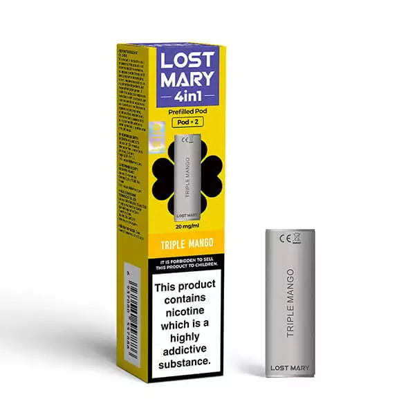 LOST MARY 4 in 1 Vape Twist Pod Kit 3200puff Pen | Replacement 20mg Nic Salt