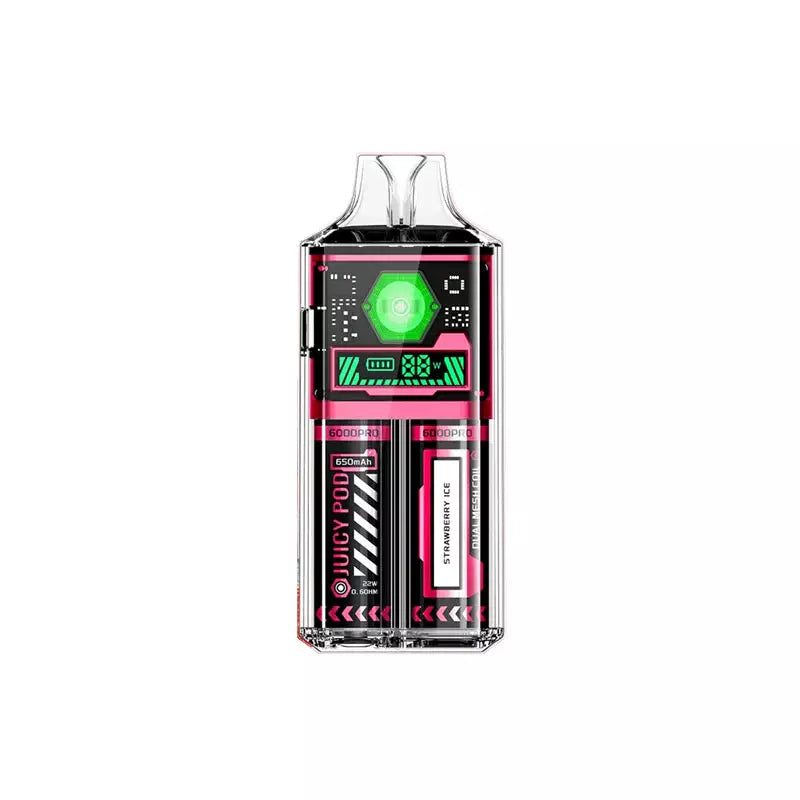 Juicy Pod Good Pro 6000 Vape Pod – 6000 Puffs, 650mAh Rechargeable Battery, 2ml Pod & 10ml, 20mg Nic Salt, MTL Vaping