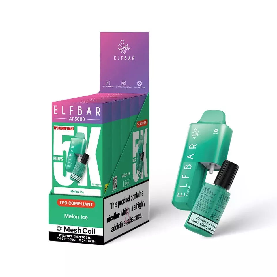 Elf Bar AF5000 - 5000 PUFF VAPE 20MG | Box of 5