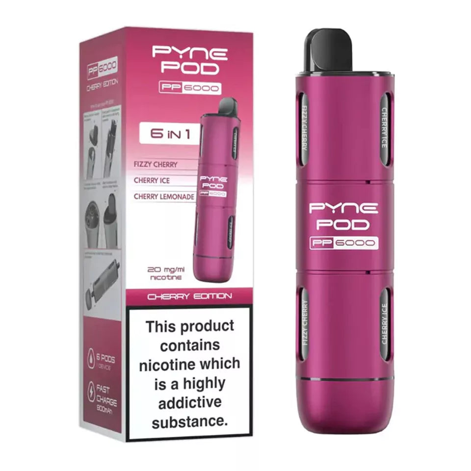 Pyne Pod PP6000 6-in-1 Vape 20mg - 6000 Puffs