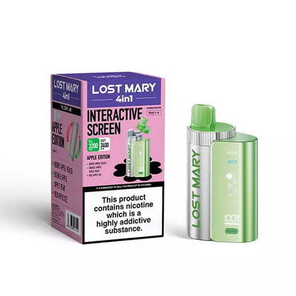 LOST MARY 4 in 1 Vape Twist Pod Kit 3200puff Pen | Replacement 20mg Nic Salt