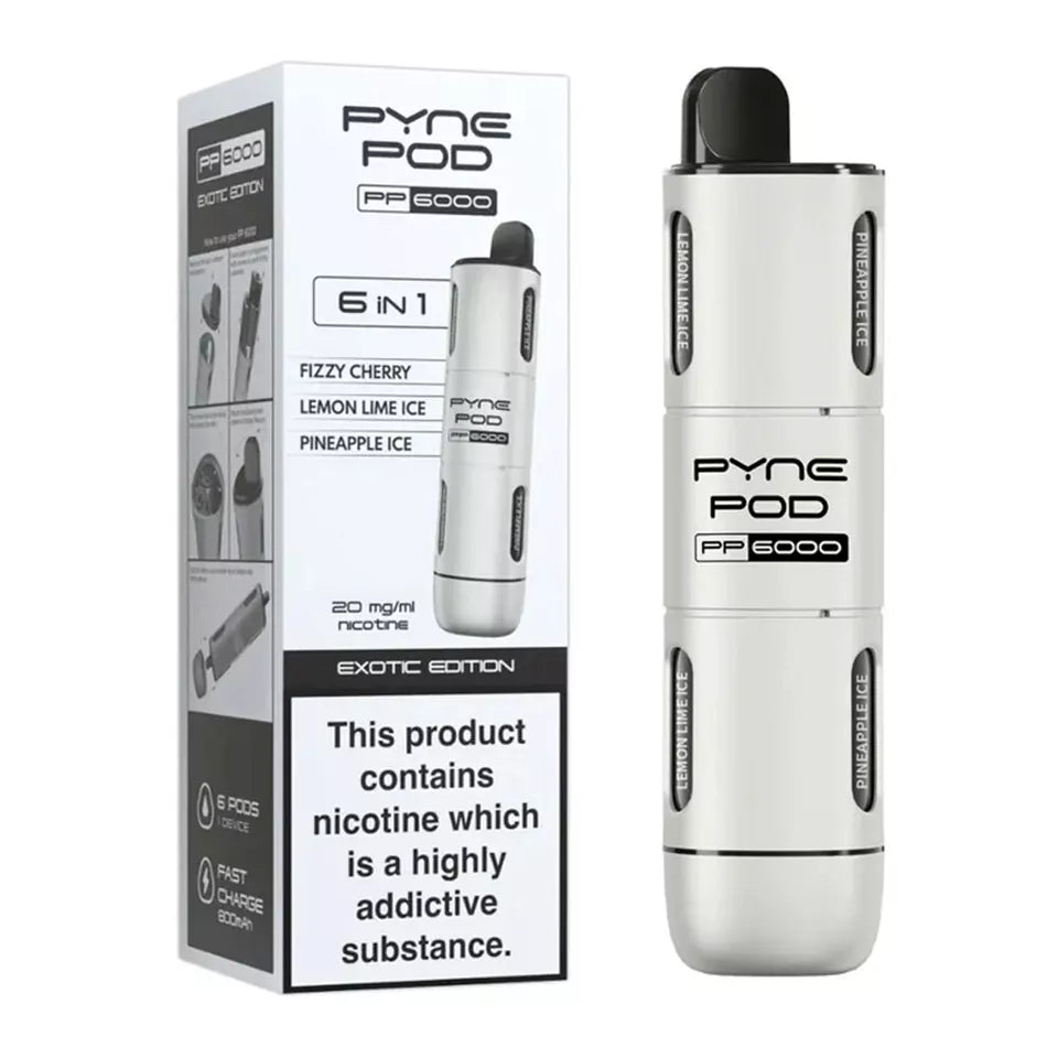 Pyne Pod PP6000 6-in-1 Vape 20mg - 6000 Puffs