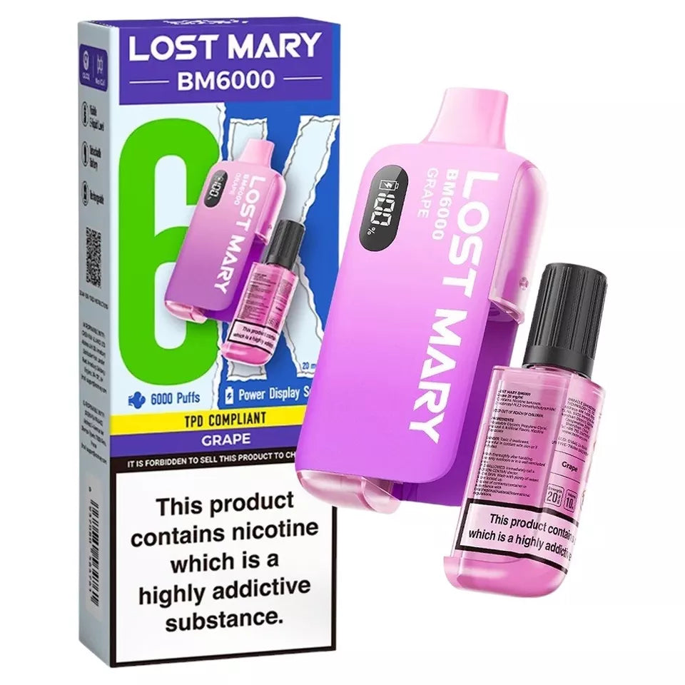LOST MARY BM6000 RECHARGEABLE POD KIT 20MG
