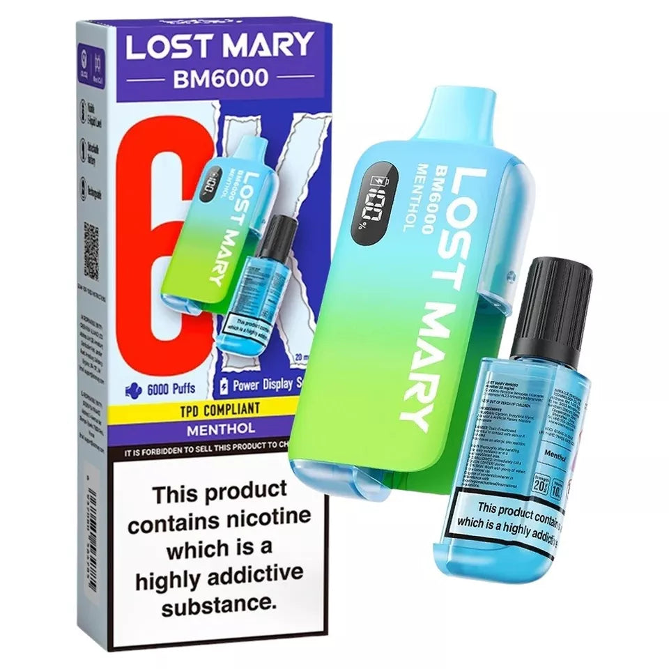 LOST MARY BM6000 RECHARGEABLE POD KIT 20MG