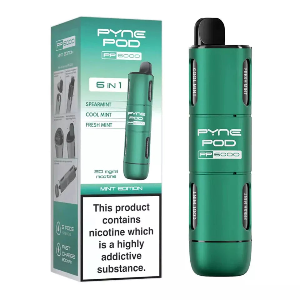 Pyne Pod PP6000 6-in-1 Vape 20mg - 6000 Puffs