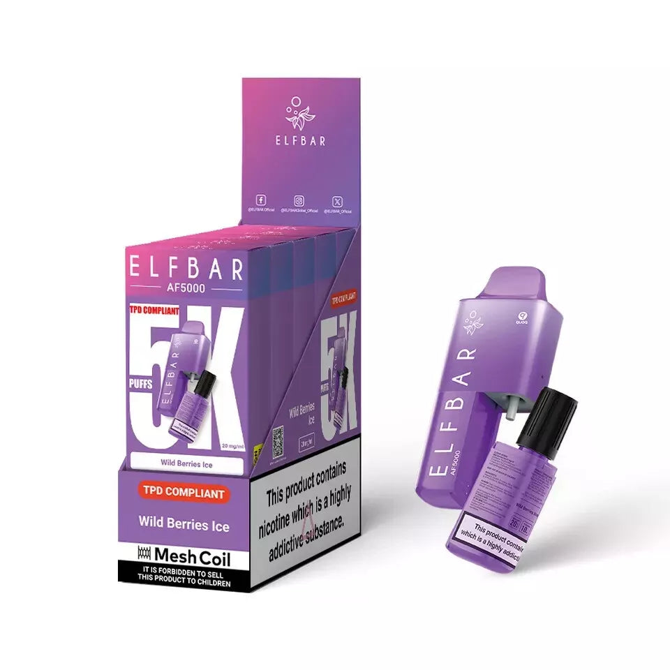 Elf Bar AF5000 - 5000 PUFF VAPE 20MG | Box of 5