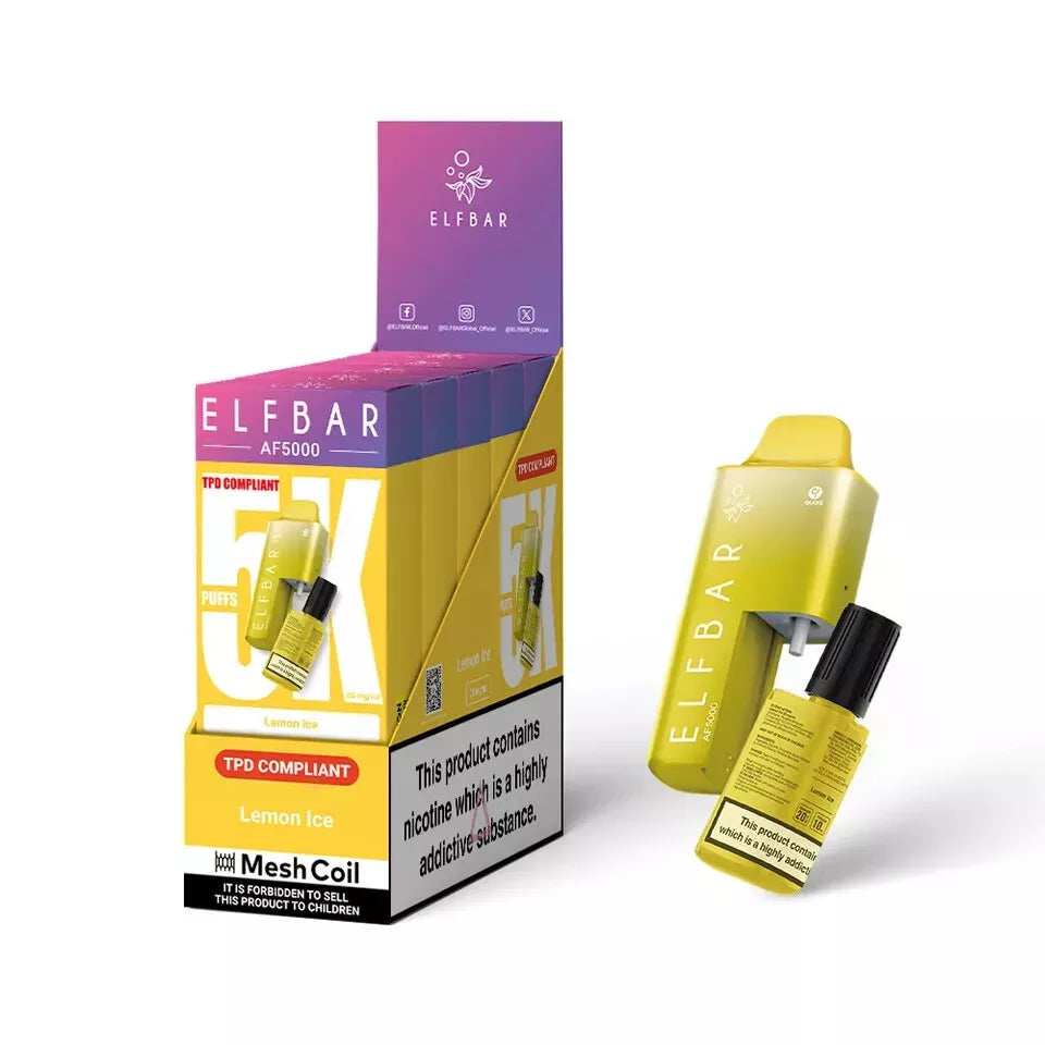 Elf Bar AF5000 - 5000 PUFF VAPE 20MG | Box of 5