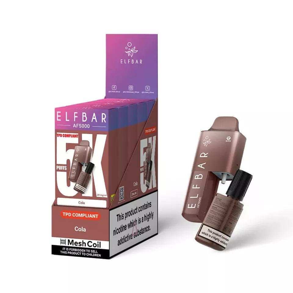 Elf Bar AF5000 - 5000 PUFF VAPE 20MG | Box of 5