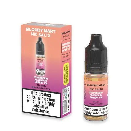 Bloody Mary Strawberry Raspberry Cherry Ice Nic Salt