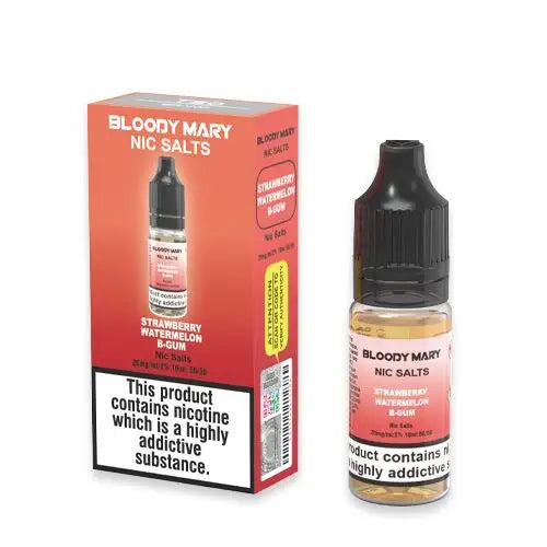 Bloody Mary Strawberry Watermelon B-Gum Nic Salt