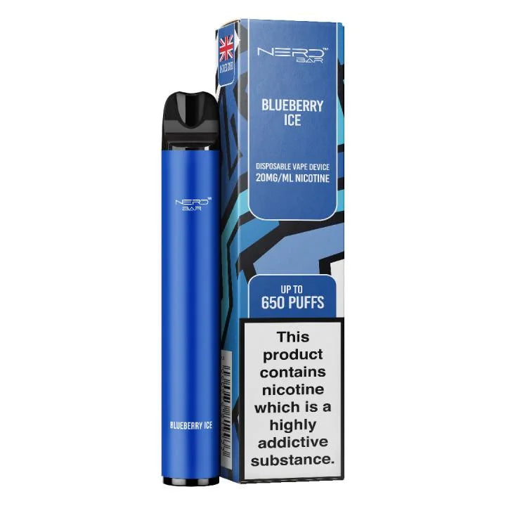 NERD BAR 650 Pen - 20mg Nicotine Strength - 650 Puffs - 550mAh Battery
