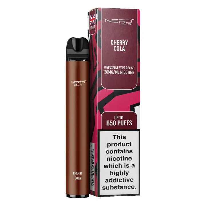 NERD BAR 650 Pen - 20mg Nicotine Strength - 650 Puffs - 550mAh Battery