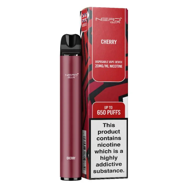 NERD BAR 650 Pen - 20mg Nicotine Strength - 650 Puffs - 550mAh Battery