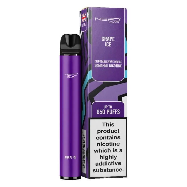 NERD BAR 650 Pen - 20mg Nicotine Strength - 650 Puffs - 550mAh Battery
