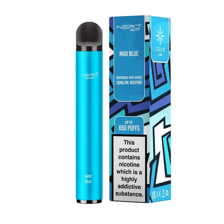 NERD BAR 650 Pen - 20mg Nicotine Strength - 650 Puffs - 550mAh Battery