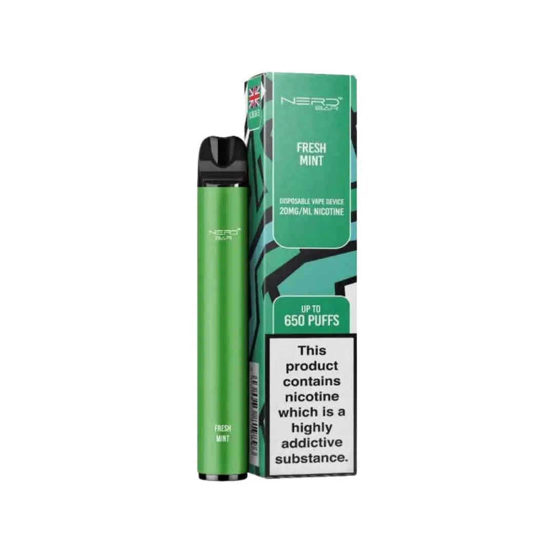 NERD BAR 650 Pen - 20mg Nicotine Strength - 650 Puffs - 550mAh Battery