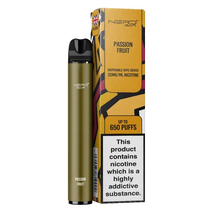 NERD BAR 650 Pen - 20mg Nicotine Strength - 650 Puffs - 550mAh Battery