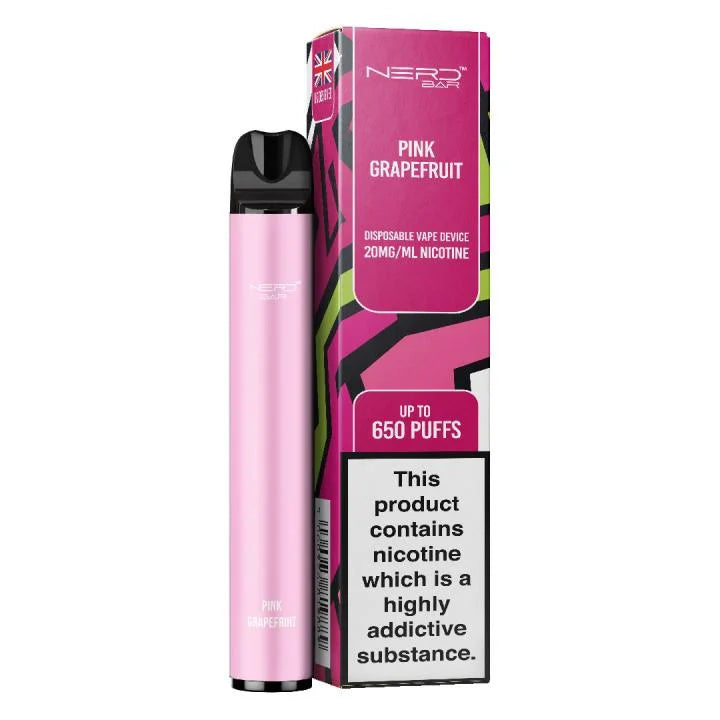 NERD BAR 650 Pen - 20mg Nicotine Strength - 650 Puffs - 550mAh Battery