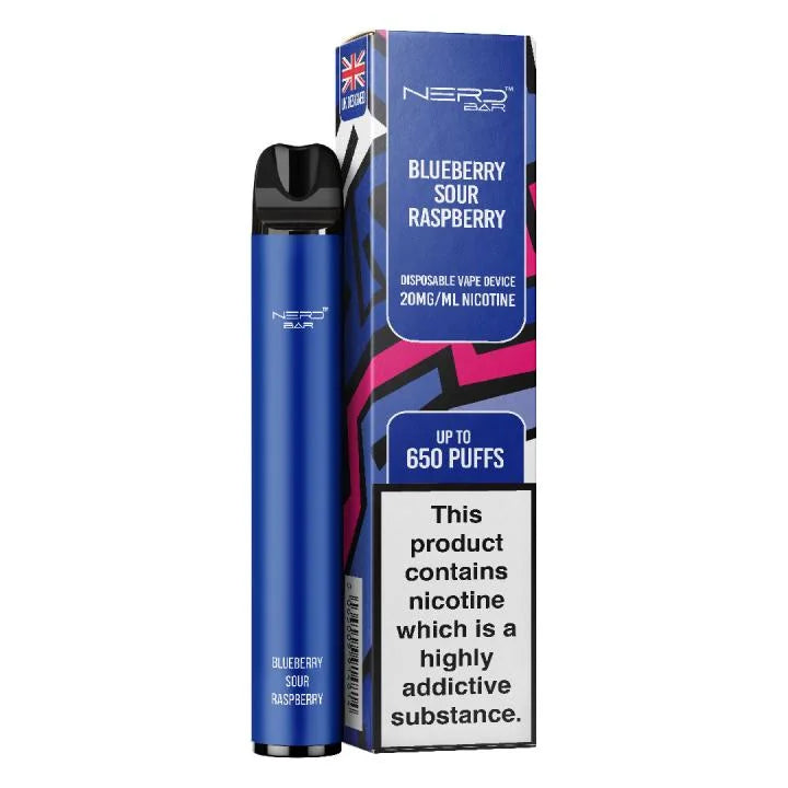 NERD BAR 650 Pen - 20mg Nicotine Strength - 650 Puffs - 550mAh Battery